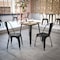Flash Furniture 23.75 SQ Dining Table Brown Poly Top/Black Frame JJ-T14619-60-BRBK-GG - alternate 9